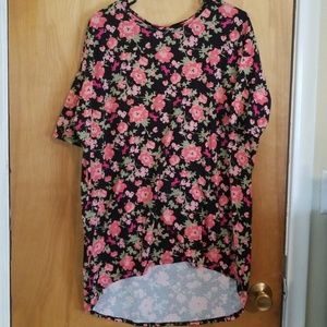 LuLaRoe Irma floral with unicorns